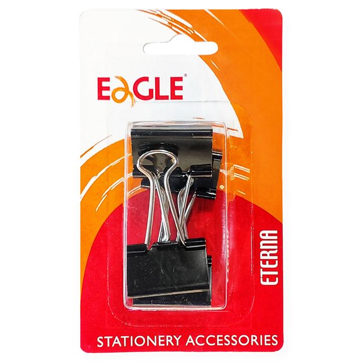 گیره کاغذ ایگل مدل دوبل بسته 4 عددی